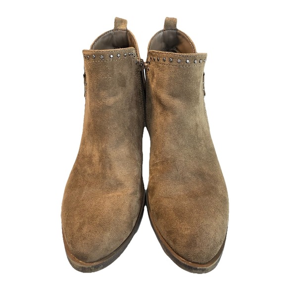 Sonoma Womens Leather Ankle Booties Size 7.5 Medium Fall Hippie Boho Western - Picture 2 of 14